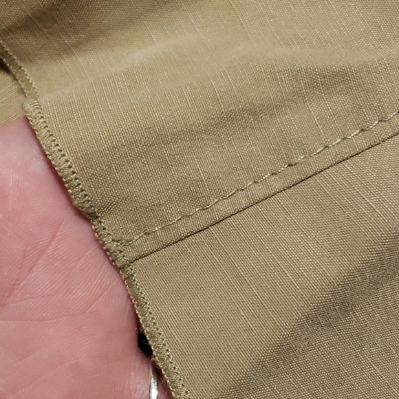 J jill tan linen blend flare midi skirt euc - Picture 4 of 9